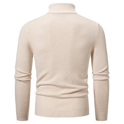 Tailored knit quarter-zip sweater for men, featuring a comfortable texture & versatile smart casual style.