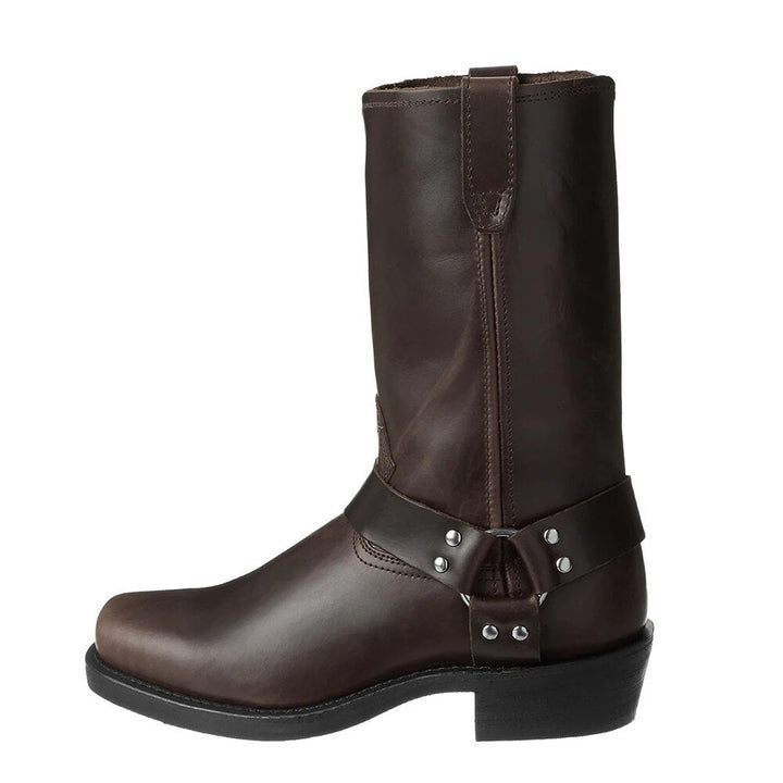 Men's classic cowboy western boots, comfortable and durable. Perfect fall/winter footwear for any classic style.