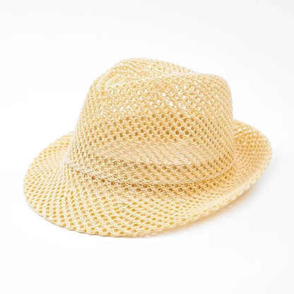 Elegant Panama straw hat for men & women, classic style, great for beach, travel, and sun.