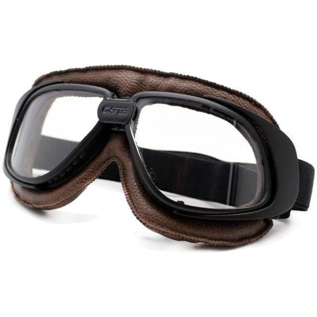 Stylish pilot biker goggles, vintage eyewear design, perfect accessory for motorcycle riders