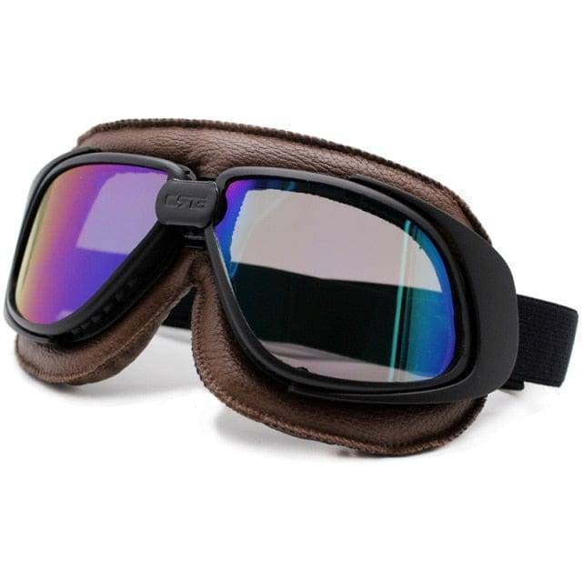 Unisex biker glasses, classic pilot style, offering optimal eye protection during motorcycle use