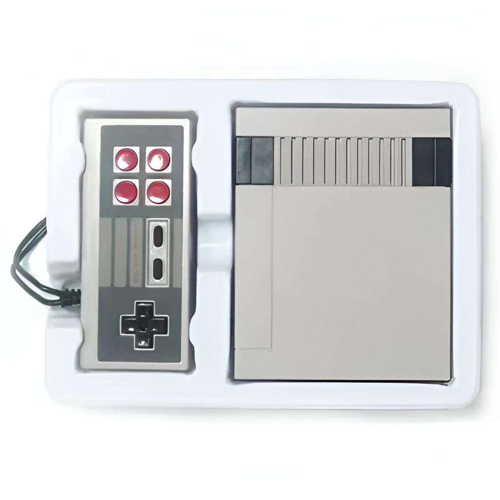 Enjoy classic 8-bit video games on this retro gaming console. Includes 620 built-in titles & wired controllers.