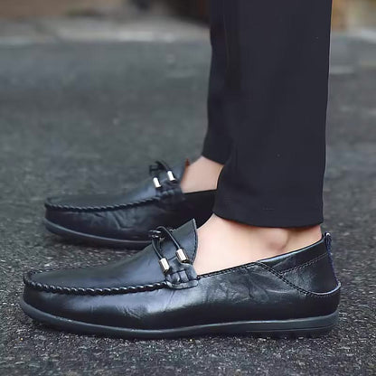 Elegant Romano men's dress shoes, premium slip-on loafers for sophisticated men's style.