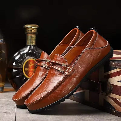 Formal Romano men's dress loafers, offering comfort and sophisticated men's fashion style.