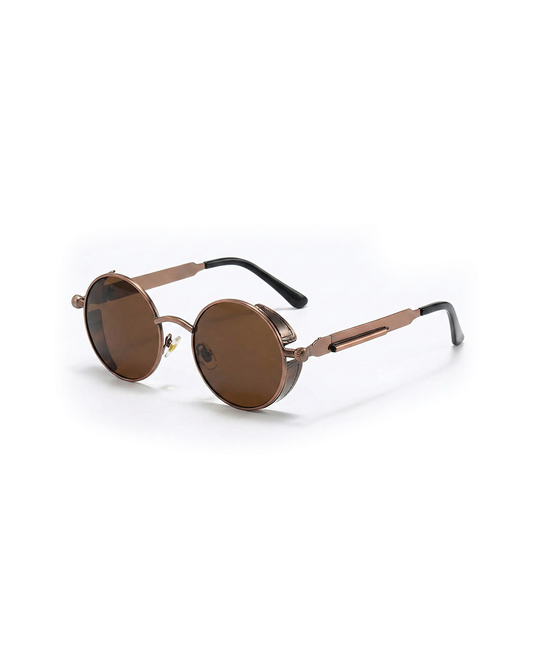 Classic round unisex sunglasses, stylish and timeless eyewear for everyday wear.