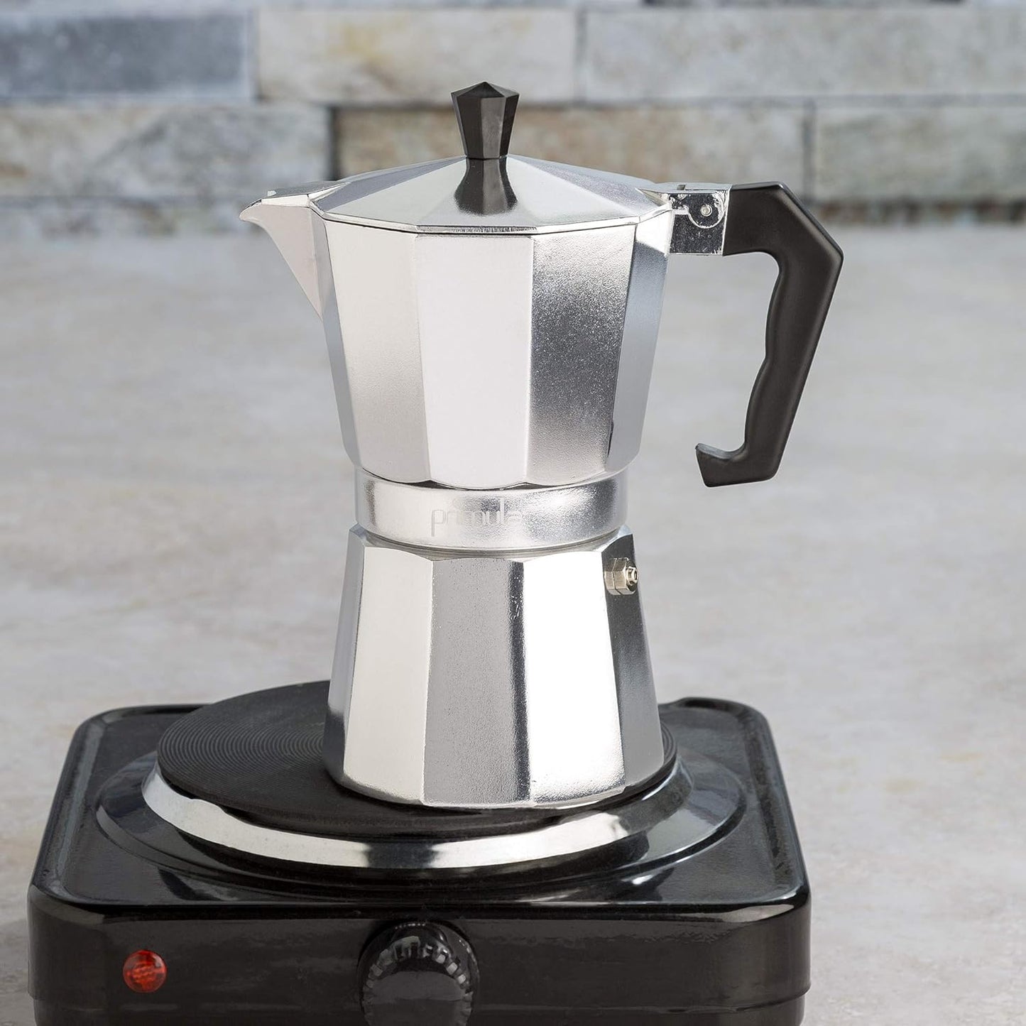 High-quality stovetop espresso moka pot coffee maker. Brew cafe-style Italian & Cuban coffee at home.