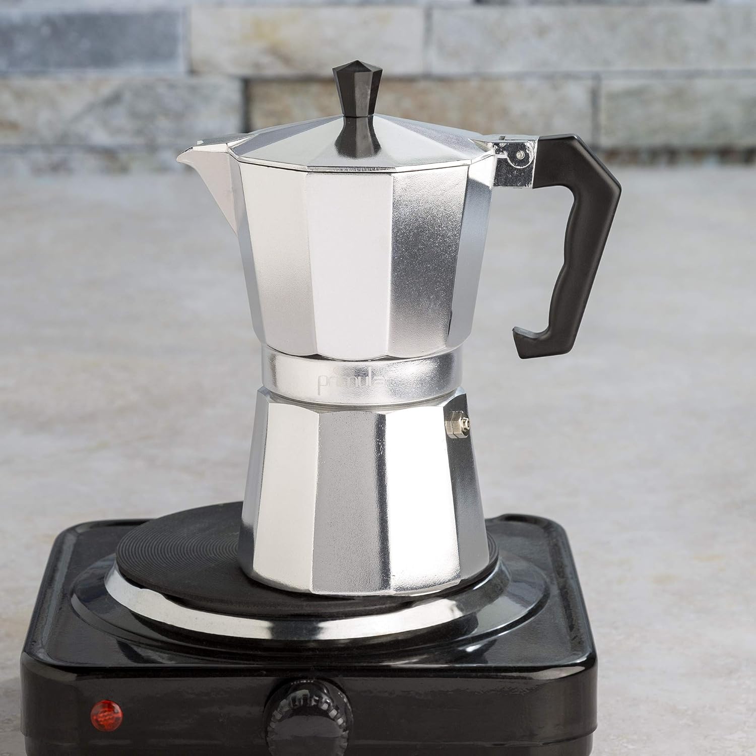 High-quality stovetop espresso moka pot coffee maker. Brew cafe-style Italian & Cuban coffee at home.