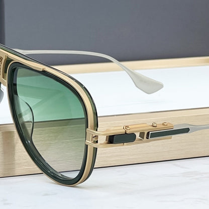 Durable aviator sunglasses with acetate frame, UV-blocking for eye safety, perfect for fashion & outdoor use.