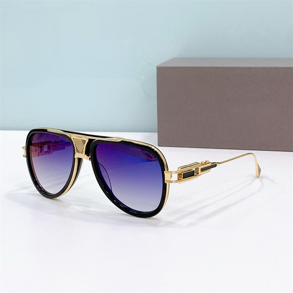 Stylish aviator sunglasses for men & women, acetate frame, ultimate UV eye protection, fashion accessory.