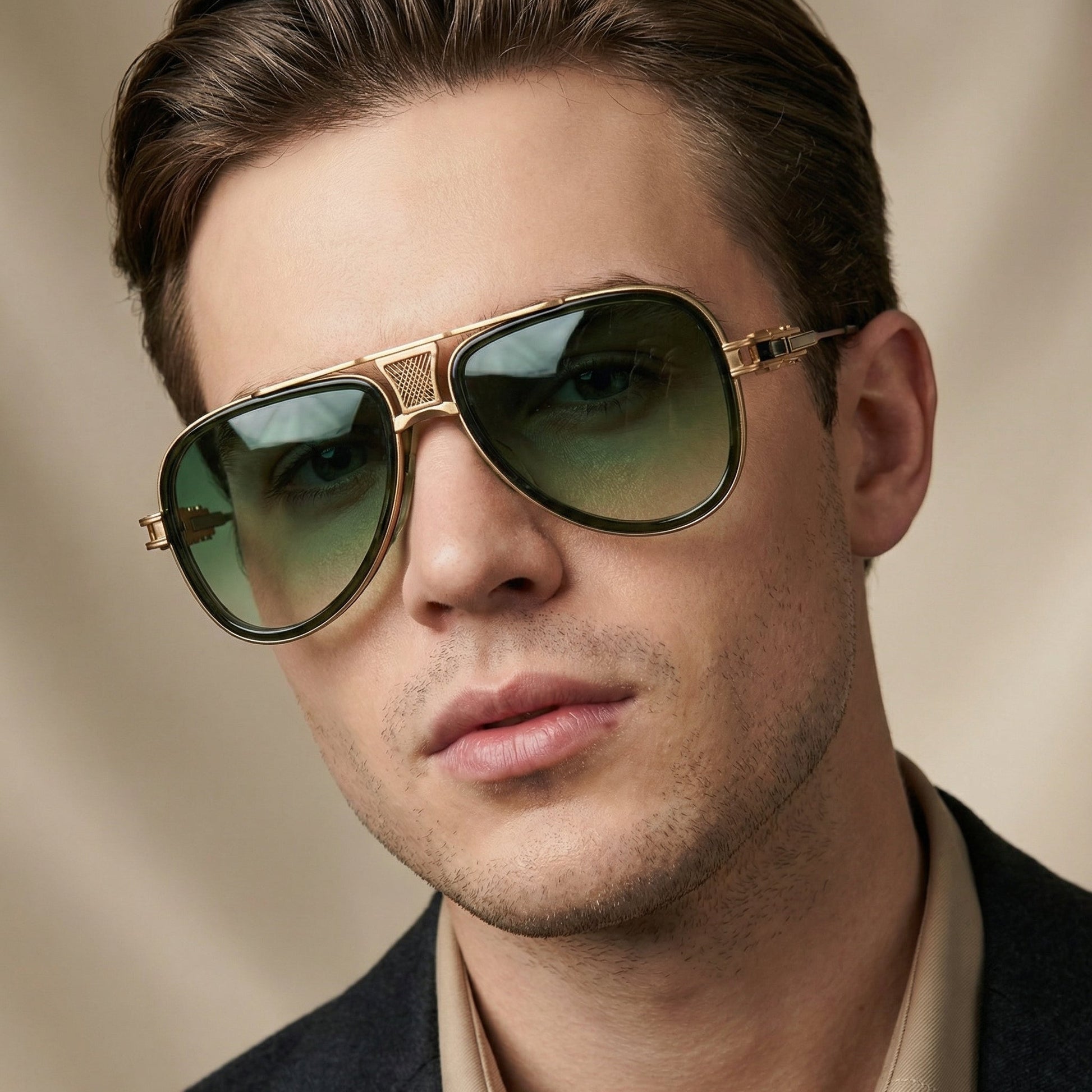 Premium unisex aviator sunglasses, scratch-resistant polycarbonate lenses, ultimate UV eye protection.