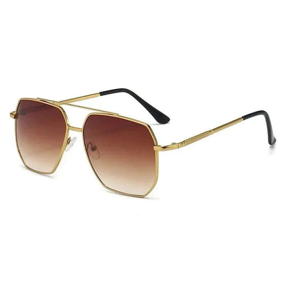 Unisex classic aviator sunglasses. Durable metal frame, polycarbonate lenses & UV eye protection. Stylish eyewear.