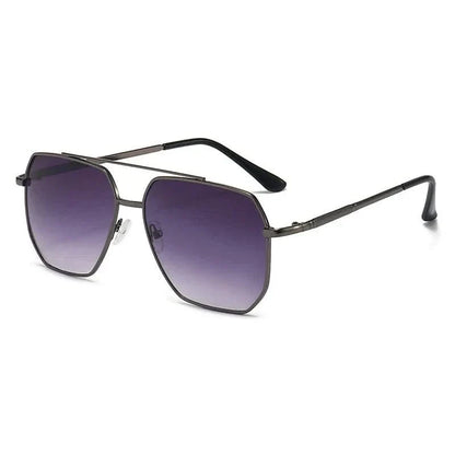 Classic aviator sunglasses in gold, black, purple, or yellow. Unisex fashion eyewear with superior UV protection.