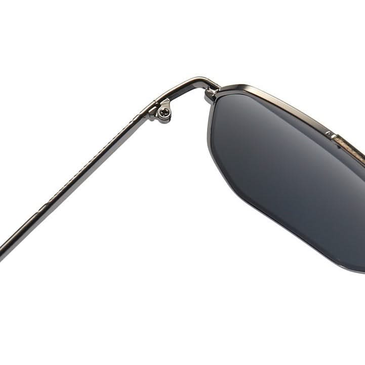 Sleek metal frame classic aviator sunglasses with gradient lenses. Unisex design for superior UV eye protection.