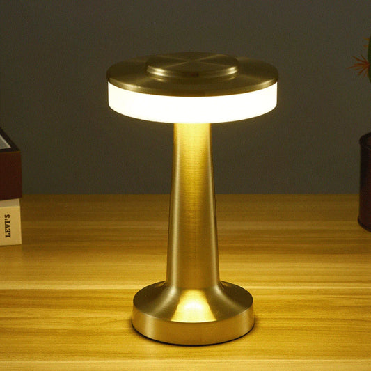 Classic wireless LED table lamp, portable & dimmable, perfect for home decor accent lighting.