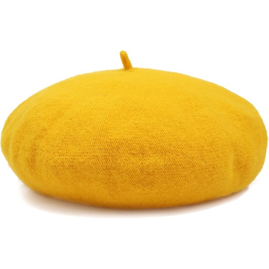 Stylish women's wool beret, comfortable French winter hat for classic fashion.