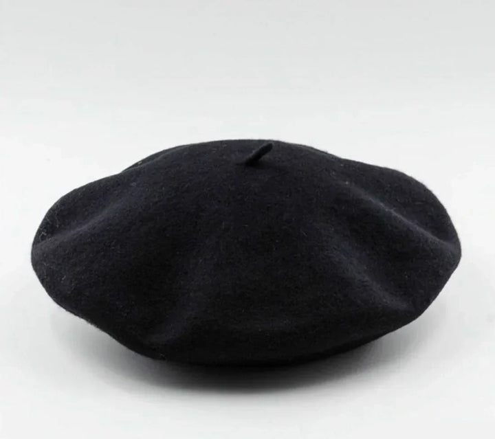 Elegant women's wool beret. A sophisticated, warm hat and fashion accessory.