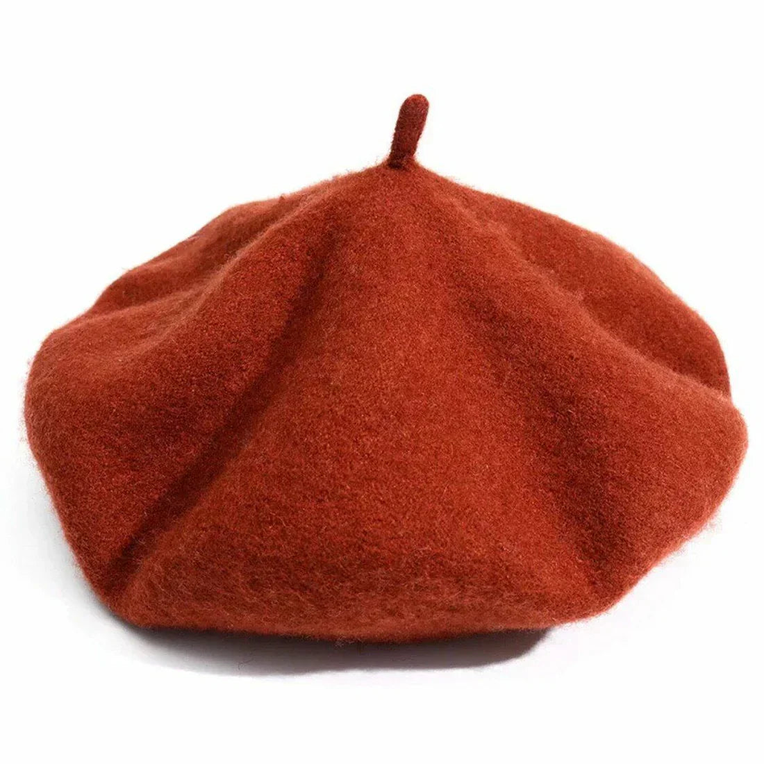 Stylish women's wool beret in navy. A cozy, classic headwear for winter.