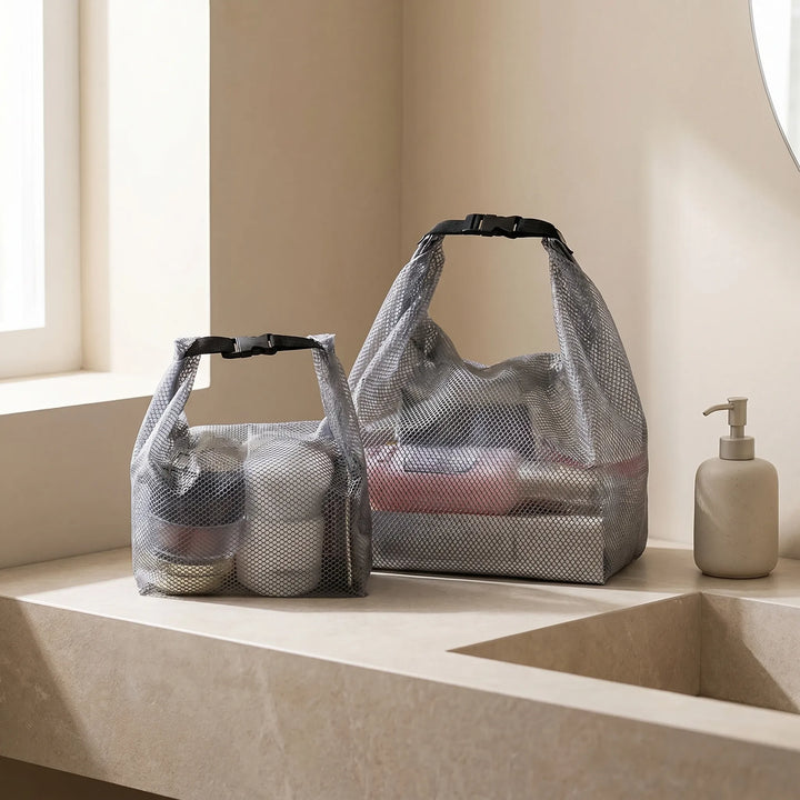 Versatile clear waterproof travel bag for toiletries, swim gear, or gym essentials.