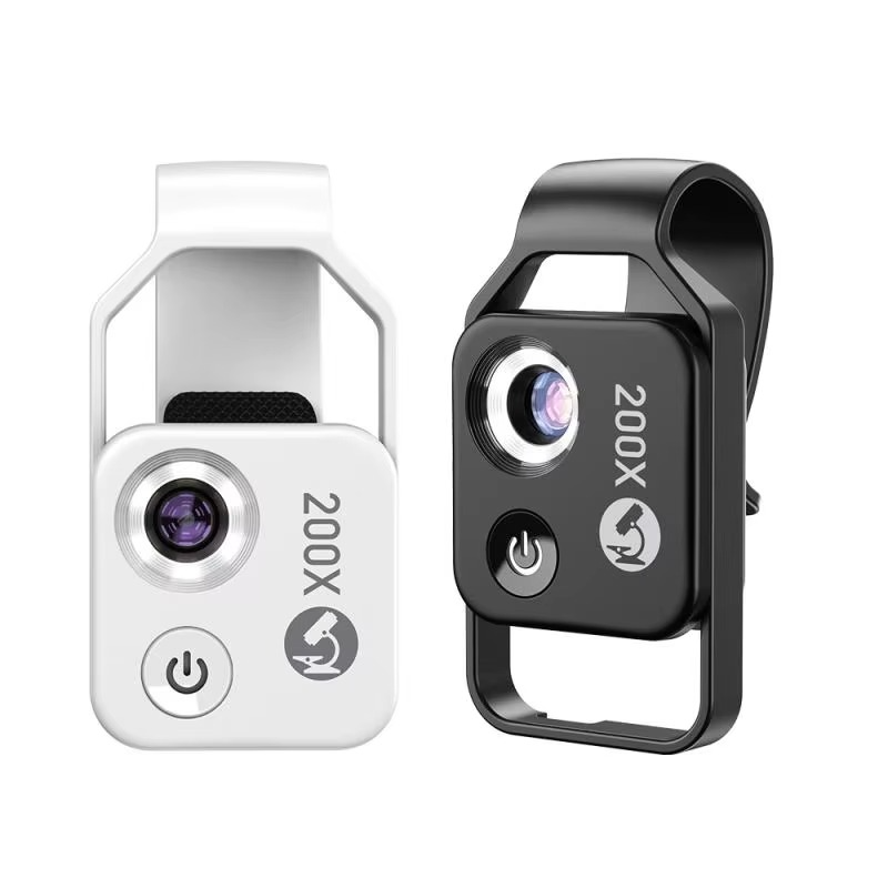 Reveal hidden worlds with a 200X smartphone clip-on microscope lens, capturing stunning macro photography.
