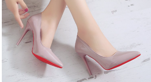Classic women's black stiletto pumps, sleek high heels with pointed toe for a sophisticated formal look.