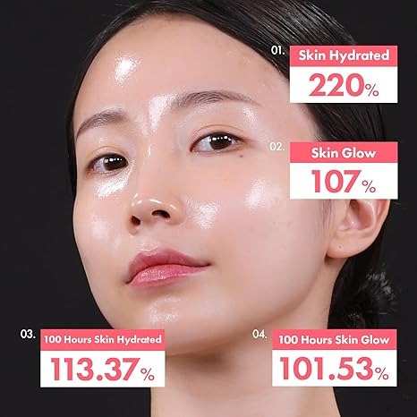 Skin transformation with Collagen Cream Face Mask, revealing a youthful, radiant, and hydrated anti-aging glow.