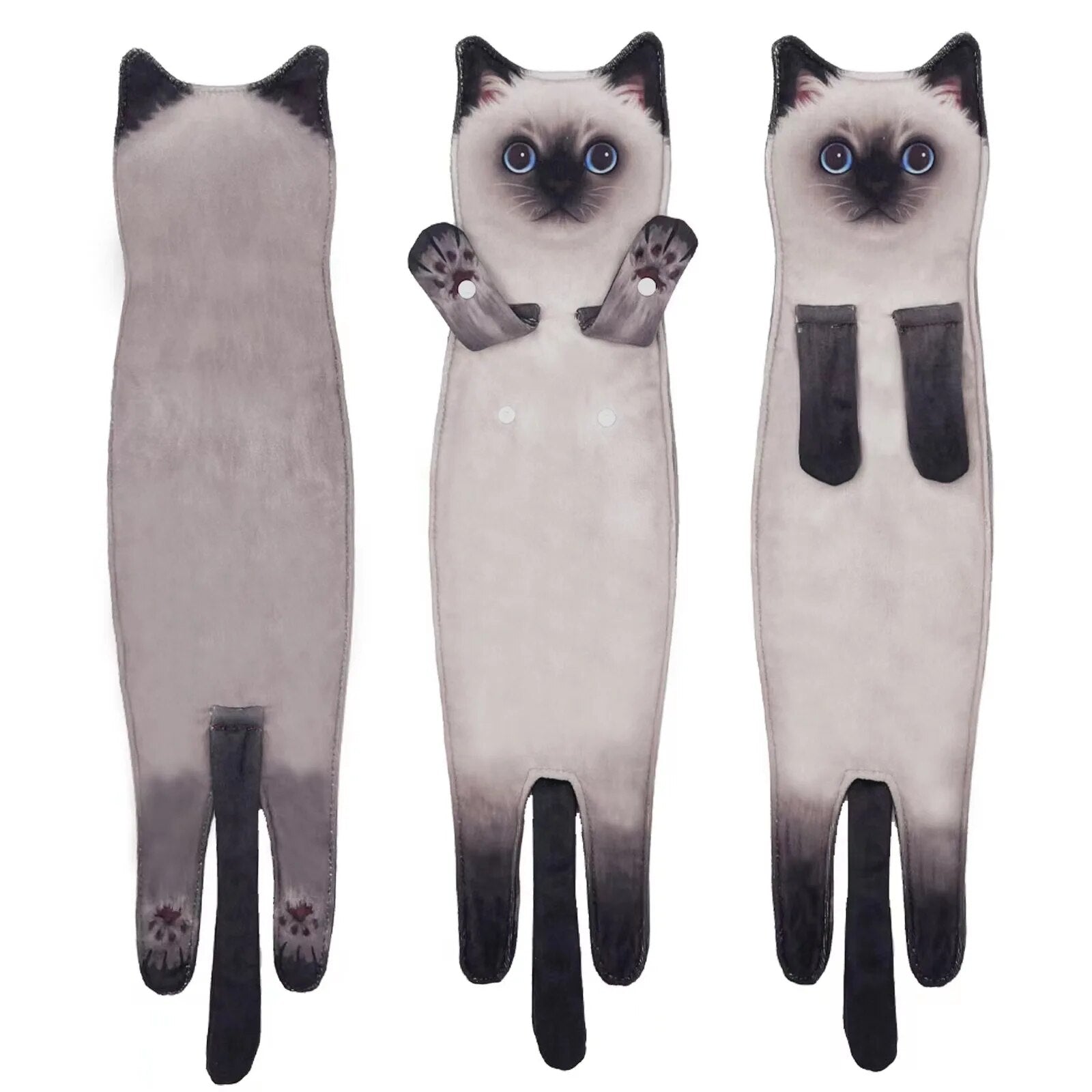 High-quality super absorbent cat towel, perfect for kitchen or bathroom, cute & functional.