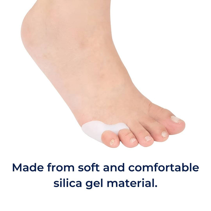 Orthopedic bunion & hammertoe relief spacers, promoting natural toe alignment and foot health.