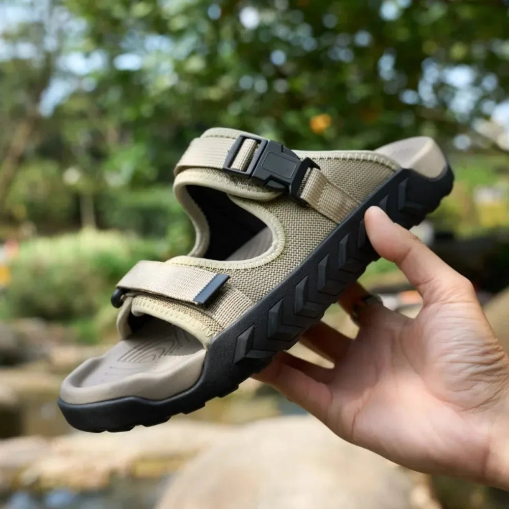 TerraGlide men's durable hiking sandals, adjustable fit for all-day comfort on trails.
