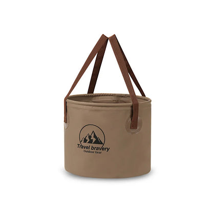 Versatile collapsible water bucket, perfect for car washing and camping adventures