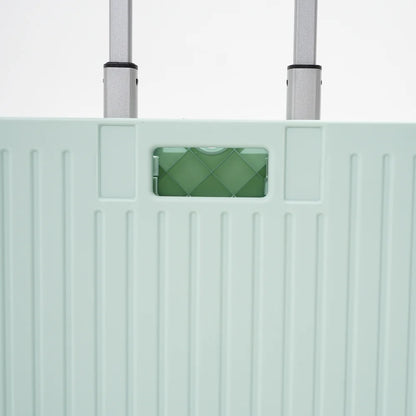Collapsible rolling crate, an essential camping storage solution with durable wheel options