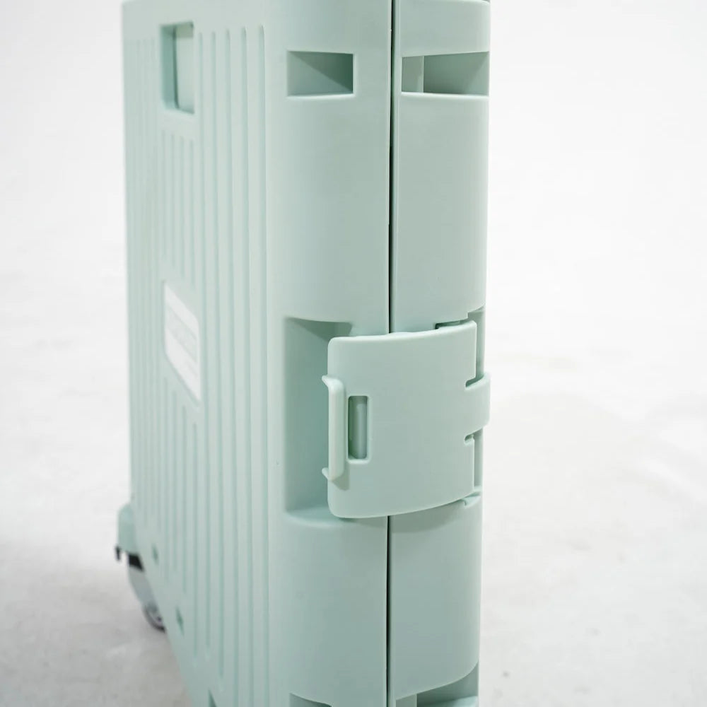 Folding utility cart with heavy-duty stair wheels, designed for demanding transport needs