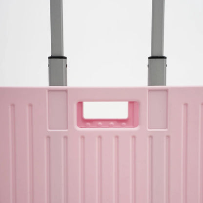 Collapsible storage crate, an efficient rolling box with stair climbing wheels for effortless moves