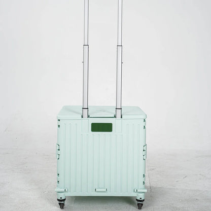 Heavy-duty utility cart with swivel wheels, a folding design for ultimate portability & storage