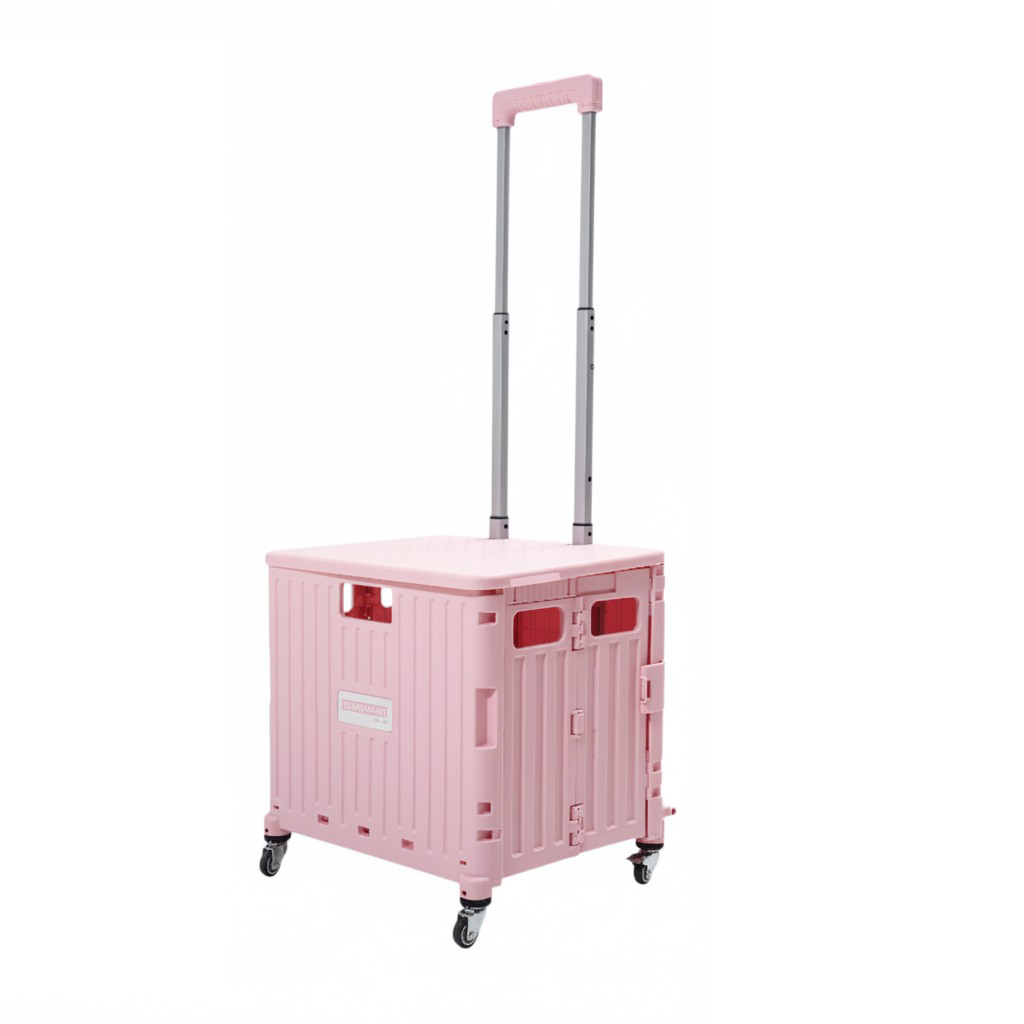 Portable shopping cart with stair climber wheels, providing stability and ease on stairs