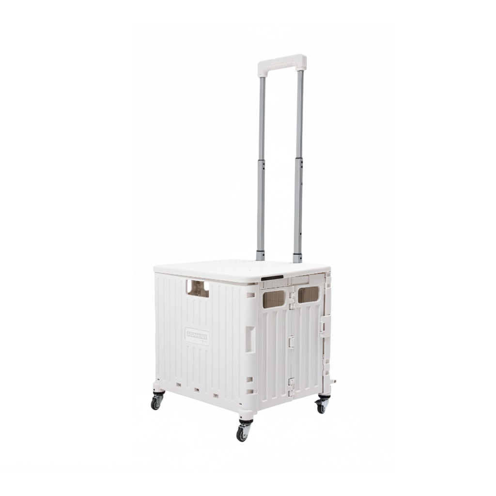 Utility cart with both swivel and stair wheels, a folding design for maximum versatility