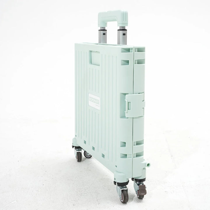 Collapsible utility cart for easy transport, featuring stair climber wheels for added utility