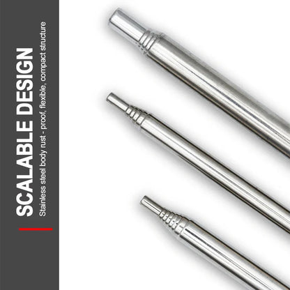 Outdoor camping gear: durable stainless steel blowpipe, a key survival and BBQ tool