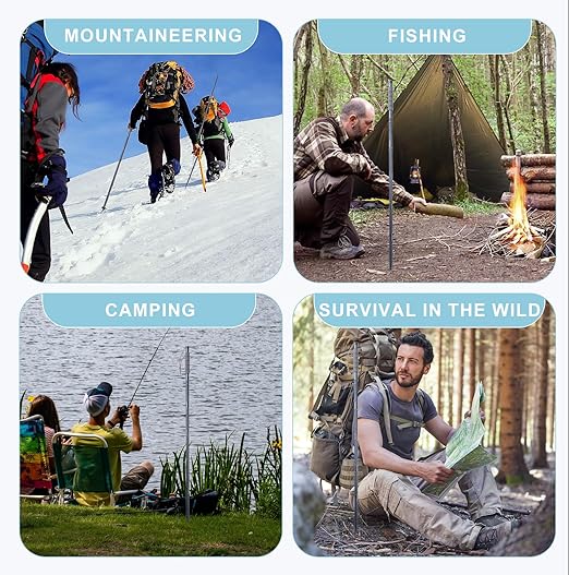 Versatile survival trekking pole with interchangeable multi-tools for outdoor emergencies
