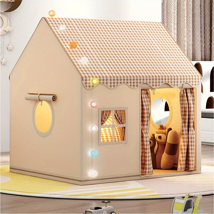 Cozy indoor play tent for kids' room. Toddler playhouse, a children's tent for imaginative indoor play & decor.