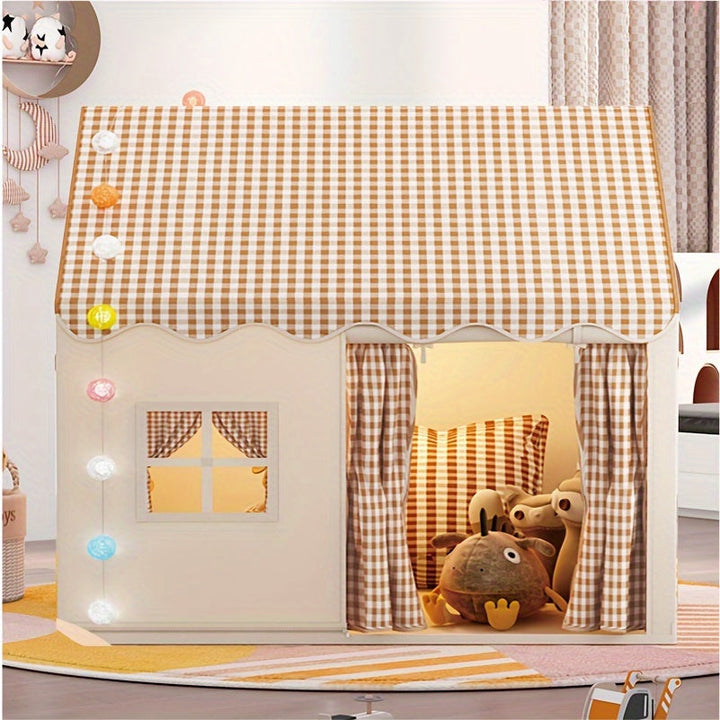 Durable kids' play tent house, ideal for both indoor & outdoor imaginative play. Great portable toddler toy.