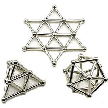 Vibrant magnetic building sticks & balls for kids to create endless structures. Engaging educational creative play toy.