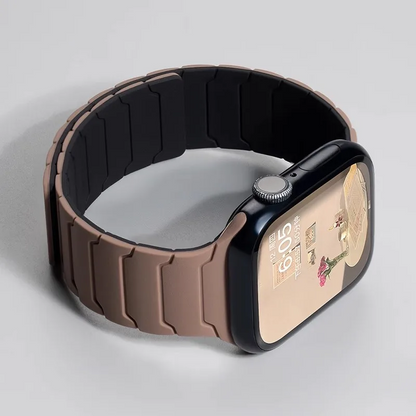 Adjustable silicone watch band offers ultimate comfort & secure fit for your smartwatch; durable accessory.
