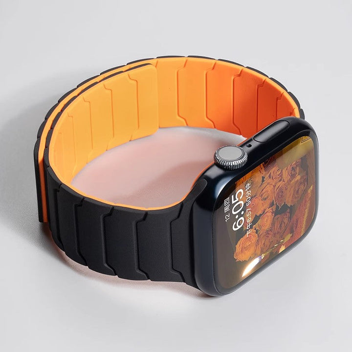 Durable silicone watch strap, ultra-comfortable & waterproof, a premium accessory for smartwatches.