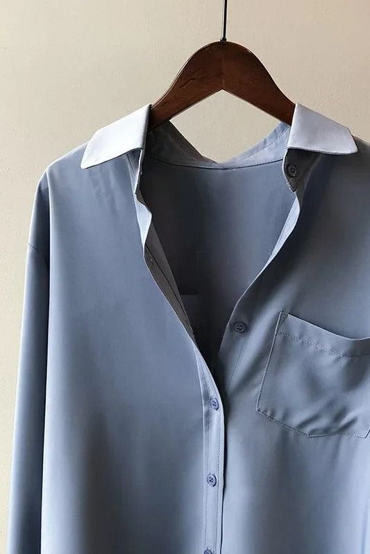 Day to night women's flowy blouse, comfortable & elegant. Relaxed fit casual top, versatile for any occasion.