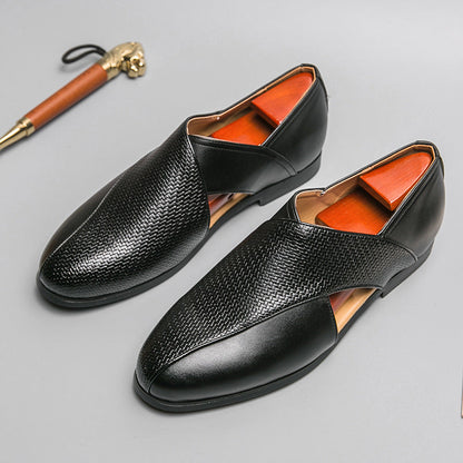 Comfortable men's footwear, classic slip-on loafers for relaxed and refined style.