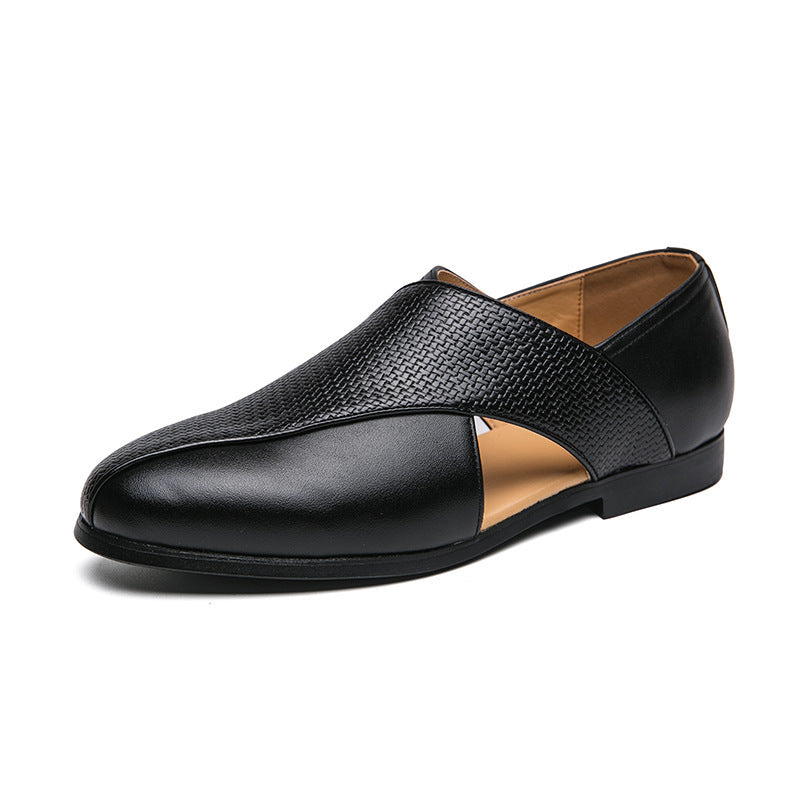 Refined men's slip-on loafers, ideal for versatile styling from work to weekend.