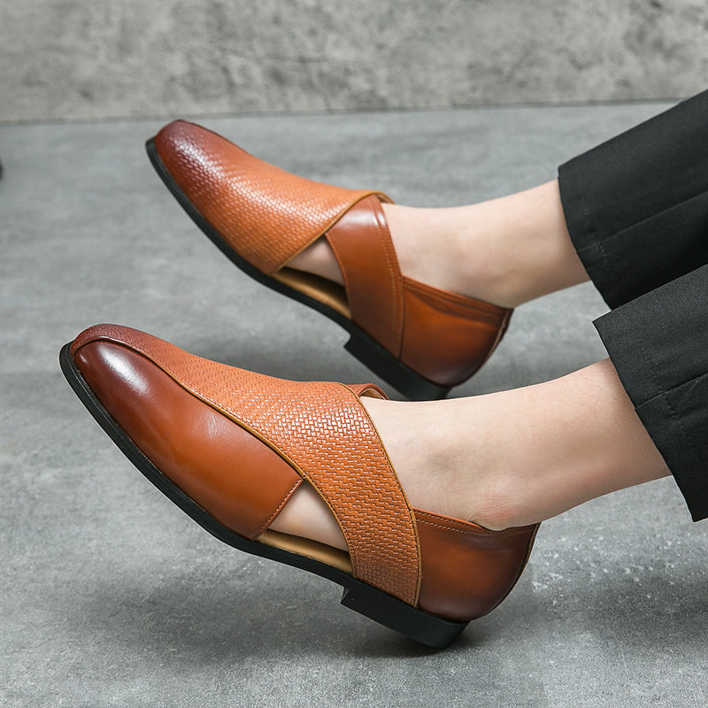 Modern men's loafers featuring an easy slip-on design for ultimate convenience.
