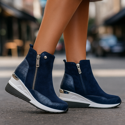 Women's casual mid-top sneakers, offering arch support and supreme comfort for walking and daily wear.