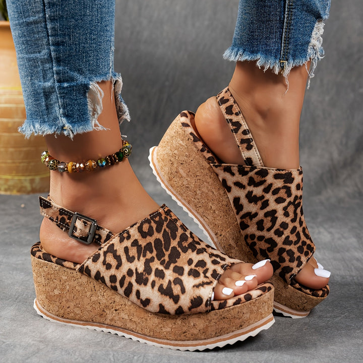 Women's comfortable adjustable platform sandals, great for all-day wear & stylish summer casual footwear.