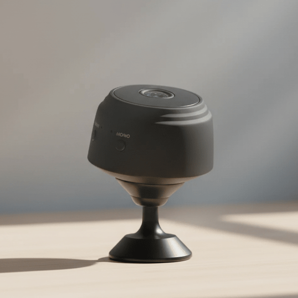 Compact 1080P HD wireless security camera, delivers sharp night vision & convenient app control.